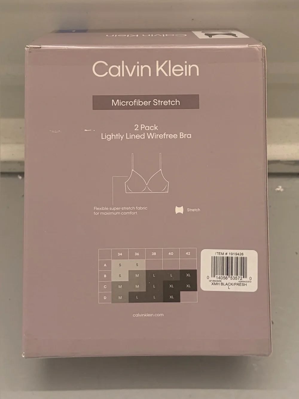 Calvin Klein 2-Pack Lightly Lined Wirefree Bras in Black and Nude